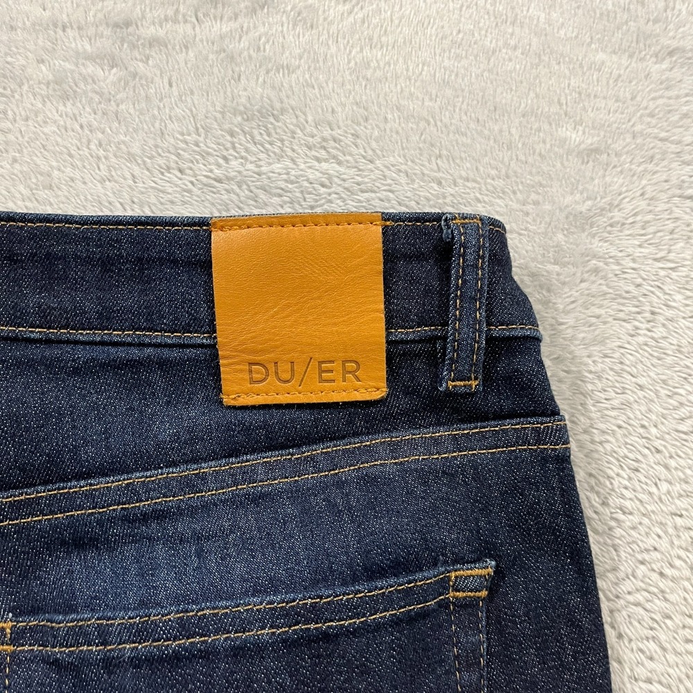 DUER Jeans Mens 28x32  Blue Slim Skinny Stretch Denim Pants Casual - Picture 3 of 12